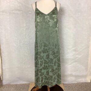 Xirena Green Amber Slip Dress Sage Palm M